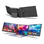 Laptop Screen Extender, 14" FHD 1080P IPS Laptop Monitor for Laptop , Built-in Stand, Portable Dual Second Monitor Fit HDMI/USB-A/Type-C Plug & Play for Wins/Mac/Switch