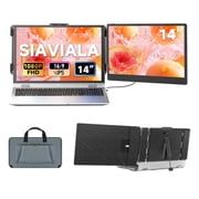 Laptop Screen Extender, 14" FHD 1080P IPS Portable Monitor Dual Screen, Laptop Monitor Extender for 13-17" Laptops with USB-C/HDMI Port, Plug and Play for Windo