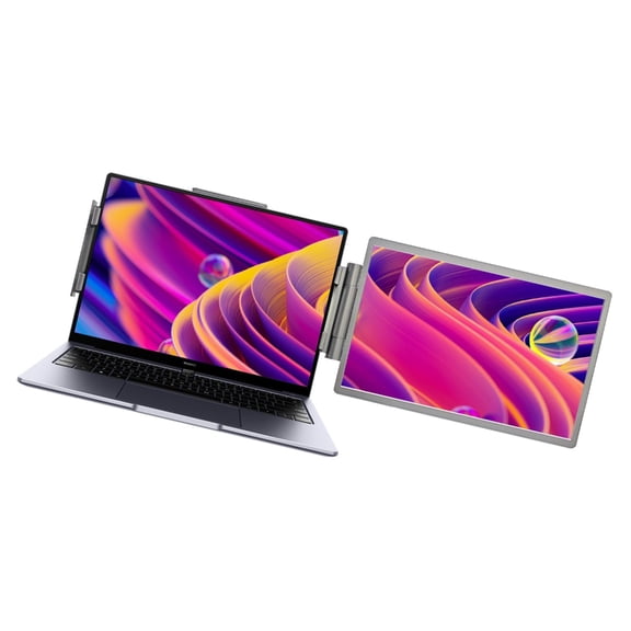 Laptop Screen Extender 1920x1080 14inch Travel Monitor Screen Extension with USB Type C Port for PC