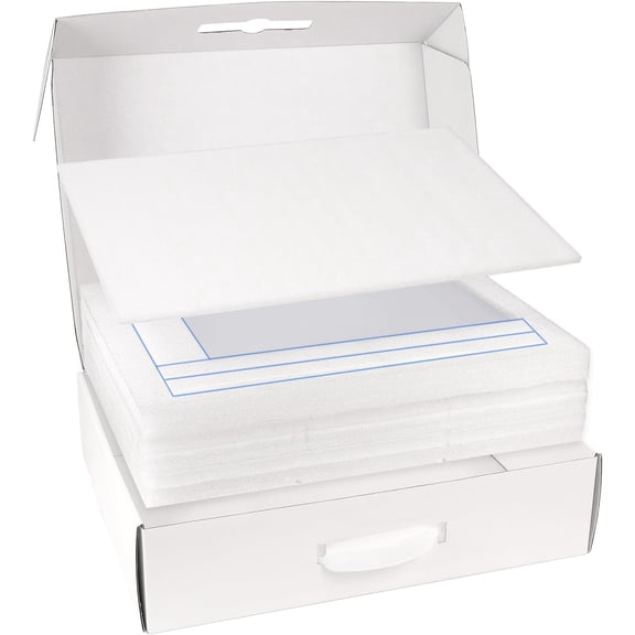 Laptop Shipping Box with Foam, Cardboard Laptop Box for Shipping, Fit Most 13-17 Inch Notebook Computer