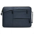 thumbnail image 1 of Laptop Shoulder Bag for MacBook Air 13 inch 2022 2021 2020 A2337 M1 A2179 Waterproof Notebook Carrying Case for Business School (Bag B Dark Blue,13 inch(35x25x3cm)), 1 of 7