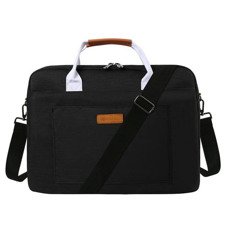 Laptop Shoulder Bag Messenger Bag Slim Briefcase 15 15.6 Inch for MacBook Pro 16, MacBook Pro 15, Surface Laptop 15, Notebook Carrying Case