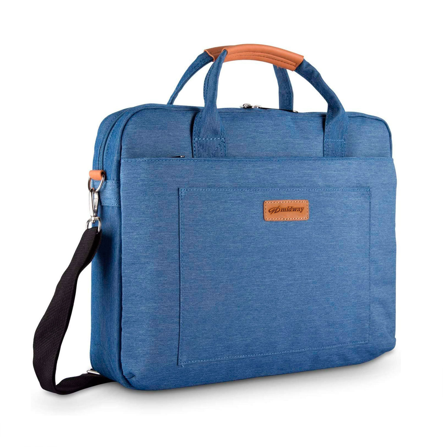 Laptop Shoulder Bag Messenger Bag Slim Briefcase 15 15.6 Inch for MacBook Pro 16, MacBook Pro 15, Surface Laptop 15, Notebook Carrying Case - image 1 of 7
