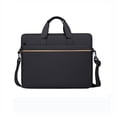 thumbnail image 1 of Laptop Shoulder Bag Waterproof Shockproof Lightweight Fabric Protective Accessory For Business Travel Office Daily Usage,Black, 1 of 7
