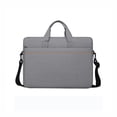 thumbnail image 1 of Laptop Shoulder Bag Waterproof Shockproof Lightweight Fabric Protective Accessory For Business Travel Office Daily Usage,Gray, 1 of 8