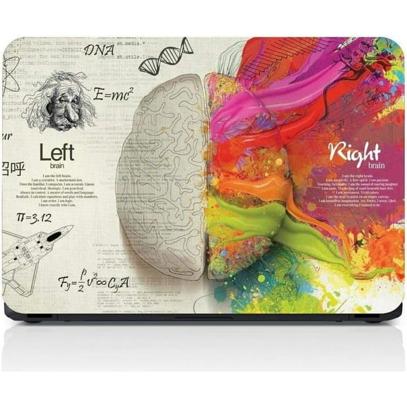 Laptop Skin Left & Right Brain Anatomy HD Quality 15.6 Inches Multicolor