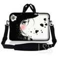 thumbnail image 1 of Laptop Skin Shop 17-17.3 inch Neoprene Laptop Sleeve Bag Carrying Case with Handle and Adjustable Shoulder Strap - Girl with White Rose, 1 of 1
