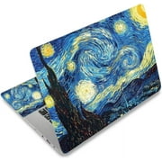 Laptop Skin Sticker Decal,12" 13" 13.3" 14" 15" 15.4" 15.6 inch Laptop Vinyl Skin Sticker Cover Art Protector Notebook PC Free 2 Wrist Pad Included, Decorative Waterproof Removable, Tropical Night
