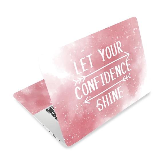 Laptop Skin Sticker Decal Waterproof Scratch Resistant PC Skin for 12.1 13 13.3 13.6 14 15 15.3 16 Inch Let Your Confidence Shine Inspiration Quote