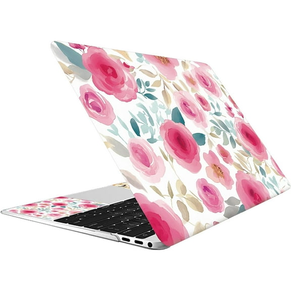 Laptop Skin Sticker June Rose Notebook Cover Decal PVC Sticker for Laptop Netbook PC Notebook Universal Reusable Skin Cover Personalized Art Case Protector Flowers Plants 1510.6In