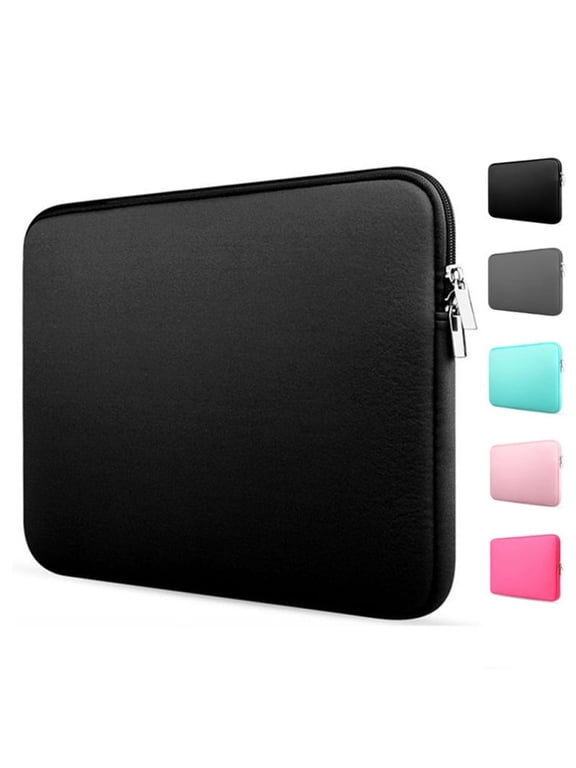 Laptop Sleeve 11"-15.6", Durable Shockproof Protective Laptop Case Cover Flip Briefcase Carrying Bag Case, Laptop Sleeve Computer Bag Sleeve for Laptop Notebook, Black, 11"