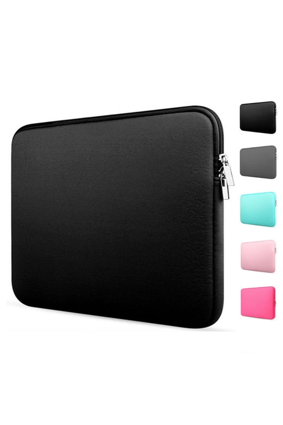 Laptop Sleeve 11"-15.6", Durable Shockproof Protective Laptop Case Cover Flip Briefcase Carrying Bag Case, Laptop Sleeve Computer Bag Sleeve for Laptop Notebook, Black, 15.6"