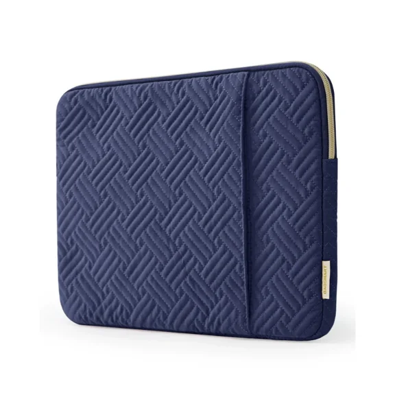 Laptop Sleeve for 13-13.3" Notebook, Protective Soft Padded Zipper Cover Carrying Computer Bag with Pocket, Compatible with MacBook Air/Pro Chromebook Tablet Ultrabook 14 inch, Light Tan