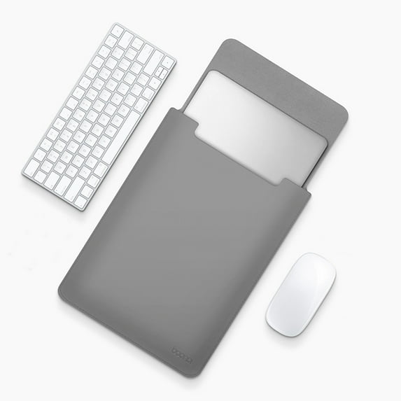 Laptop Sleeve 15.6 Inch Slim Protective Case | Waterproof Polyester | Fits 14-15.6 Inch Laptops | Gray