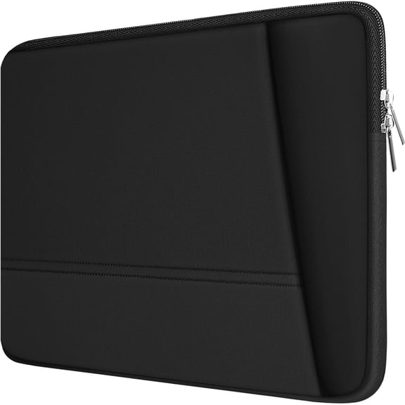 Laptop Sleeve 15.6 inch, Upgrade Sturdy Portable Monitor Computer Laptop Case, Carrying Sleeve Bag Briefcase Bag 15.6'' with Pockets for MacBook PC Mac HP Asus Xbox Switch, Black