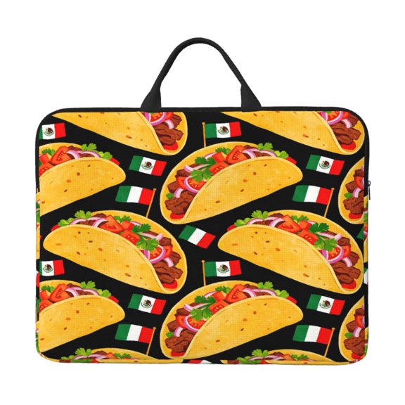 Laptop Sleeve Bag 14 Inch Waterproof Protective Computer Carrying Case With Handle Women Men Travel Commuter Essential Mexico'S Cinco De Mayo Taco (2)