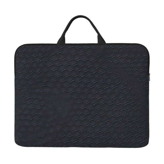 Laptop Sleeve Bag 14 Inch Waterproof Protective Computer Carrying Case With Handle Women Men Travel Commuter Essential Snake Skin Print Style Darkgray_1