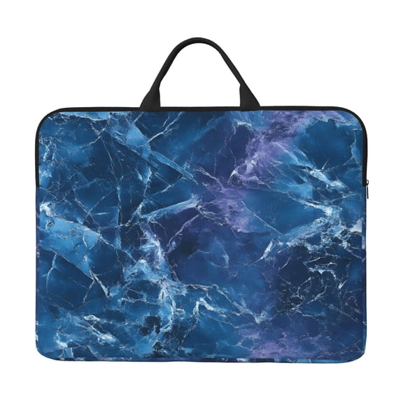 Laptop Sleeve Bag 14 Inch Waterproof Protective Computer Carrying Case With Handle Women Men Travel Commuter Essential Blueviolet Marble_2
