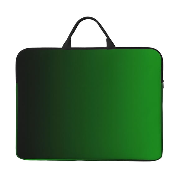 Laptop Sleeve Bag 14 Inch Waterproof Protective Computer Carrying Case With Handle Women Men Travel Commuter Essential Green Gradient (3)