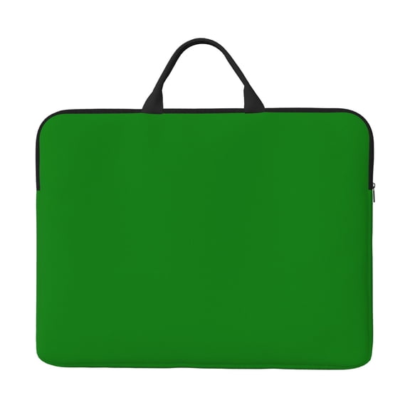 Laptop Sleeve Bag 14 Inch Waterproof Protective Computer Carrying Case With Handle Women Men Travel Commuter Essential Green