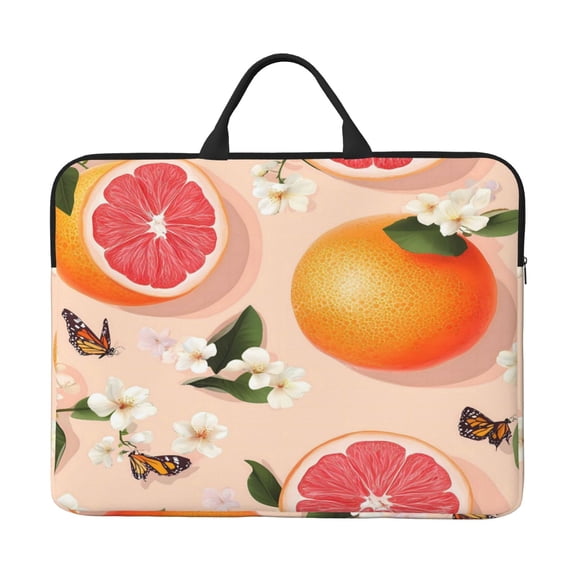Laptop Sleeve Bag 14 Inch Waterproof Protective Computer Carrying Case With Handle Women Men Travel Commuter Essential Lime