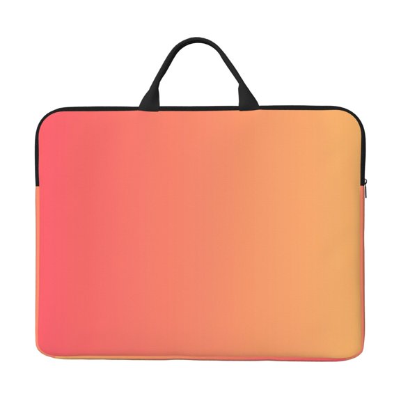 Laptop Sleeve Bag 14 Inch Waterproof Protective Computer Carrying Case With Handle Women Men Travel Commuter Essential Orange Gradient
