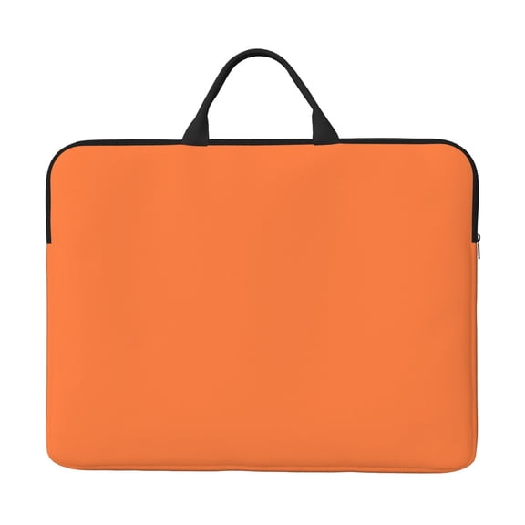 Laptop Sleeve Bag 14 Inch Waterproof Protective Computer Carrying Case With Handle Women Men Travel Commuter Essential Orange