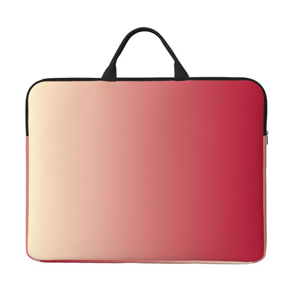 Laptop Sleeve Bag 14 Inch Waterproof Protective Computer Carrying Case With Handle Women Men Travel Commuter Essential Red Gradient