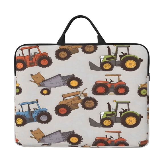 Laptop Sleeve Bag 14 Inch Waterproof Protective Computer Carrying Case With Handle Women Men Travel Commuter Essential Tractor-Trailer Truck