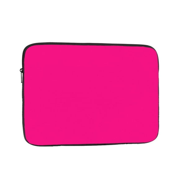 Laptop Sleeve Bag Compatible For iPad MacBook Air Pro Tablet Computer PC notebook Protective Fit in 10/12/13/14/15/16/17 inch Size Bright Pink