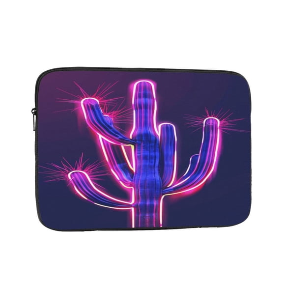 Laptop Sleeve Bag Compatible For iPad MacBook Air Pro Tablet Computer PC notebook Protective Fit in 10/12/13/14/15/16/17 inch Size Neon Cactus (39)