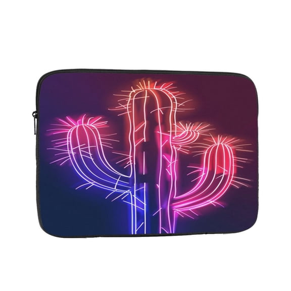 Laptop Sleeve Bag Compatible For iPad MacBook Air Pro Tablet Computer PC notebook Protective Fit in 10/12/13/14/15/16/17 inch Size Neon Cactus (41)