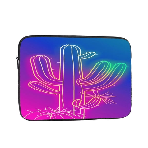 Laptop Sleeve Bag Compatible For iPad MacBook Air Pro Tablet Computer PC notebook Protective Fit in 10/12/13/14/15/16/17 inch Size Neon Cactus (9)