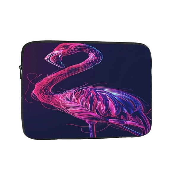 Laptop Sleeve Bag Compatible For iPad MacBook Air Pro Tablet Computer PC notebook Protective Fit in 10/12/13/14/15/16/17 inch Size Neon Flamingo (16)