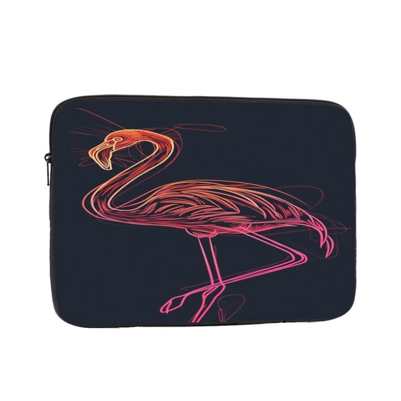 Laptop Sleeve Bag Compatible For iPad MacBook Air Pro Tablet Computer PC notebook Protective Fit in 10/12/13/14/15/16/17 inch Size Neon Flamingo (25)