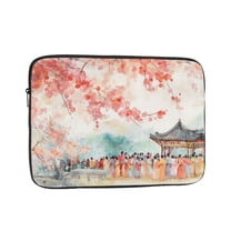 Laptop Sleeve Bag Compatible For iPad MacBook Air Pro Tablet Computer PC notebook Protective Fit in 10/12/13/14/15/16/17 inch Size Spring (1)