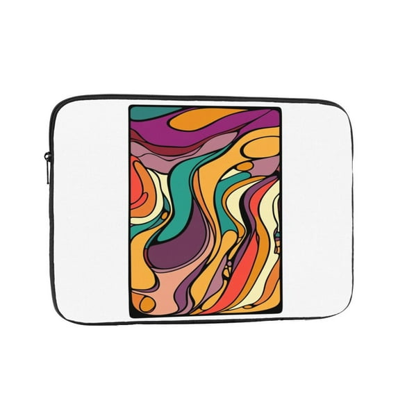 Laptop Sleeve Bag Compatible For iPad MacBook Air Pro Tablet Computer PC notebook Protective Fit in 10/12/13/14/15/16/17 inch Size groovy hippie 60s