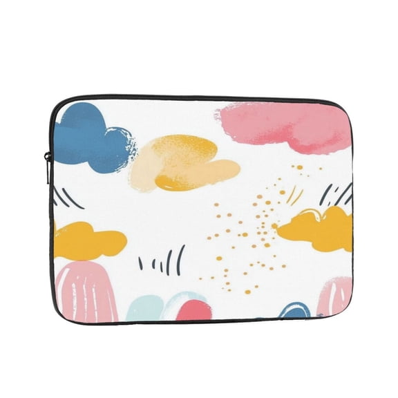 Laptop Sleeve Bag Compatible For iPad MacBook Air Pro Tablet Computer PC notebook Protective Fit in 10/12/13/14/15/16/17 inch Size Hand Drawing Cloud (3)
