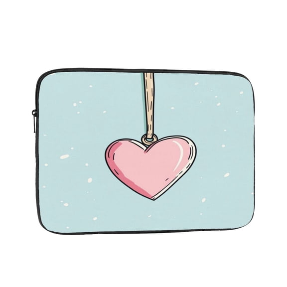 Laptop Sleeve Bag Compatible For iPad MacBook Air Pro Tablet Computer PC notebook Protective Fit in 10/12/13/14/15/16/17 inch Size Hand Drawing Heart Chain (2)