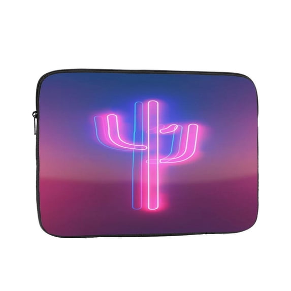 Laptop Sleeve Bag Compatible For iPad MacBook Air Pro Tablet Computer PC notebook Protective Fit in 10/12/13/14/15/16/17 inch Size Neon Cactus Desert (4)