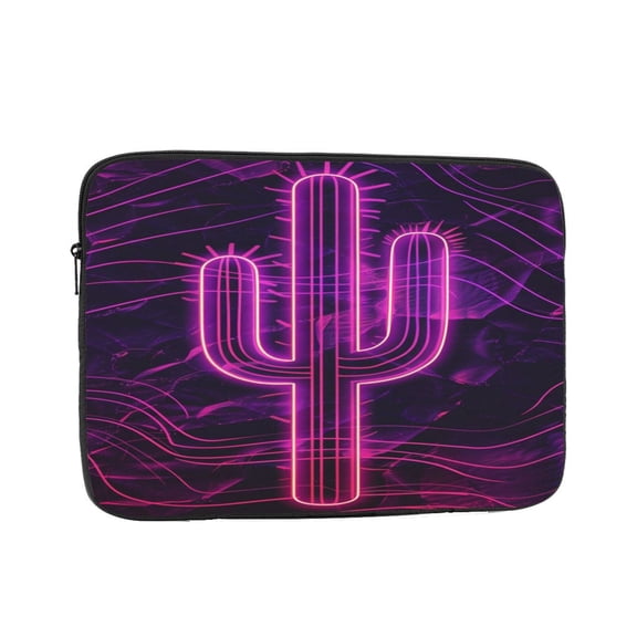 Laptop Sleeve Bag Compatible For iPad MacBook Air Pro Tablet Computer PC notebook Protective Fit in 10/12/13/14/15/16/17 inch Size Neon Cactus Desert (6)