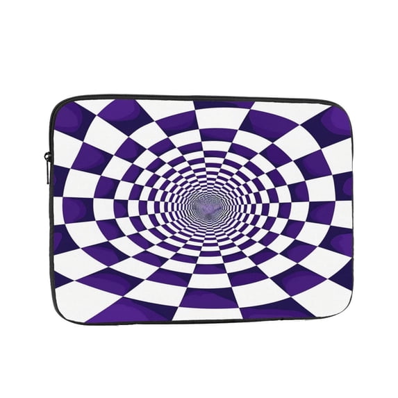 Laptop Sleeve Bag Compatible For iPad MacBook Air Pro Tablet Computer PC notebook Protective Fit in 10/12/13/14/15/16/17 inch Size Twisted Checkerboard 3D Illusion