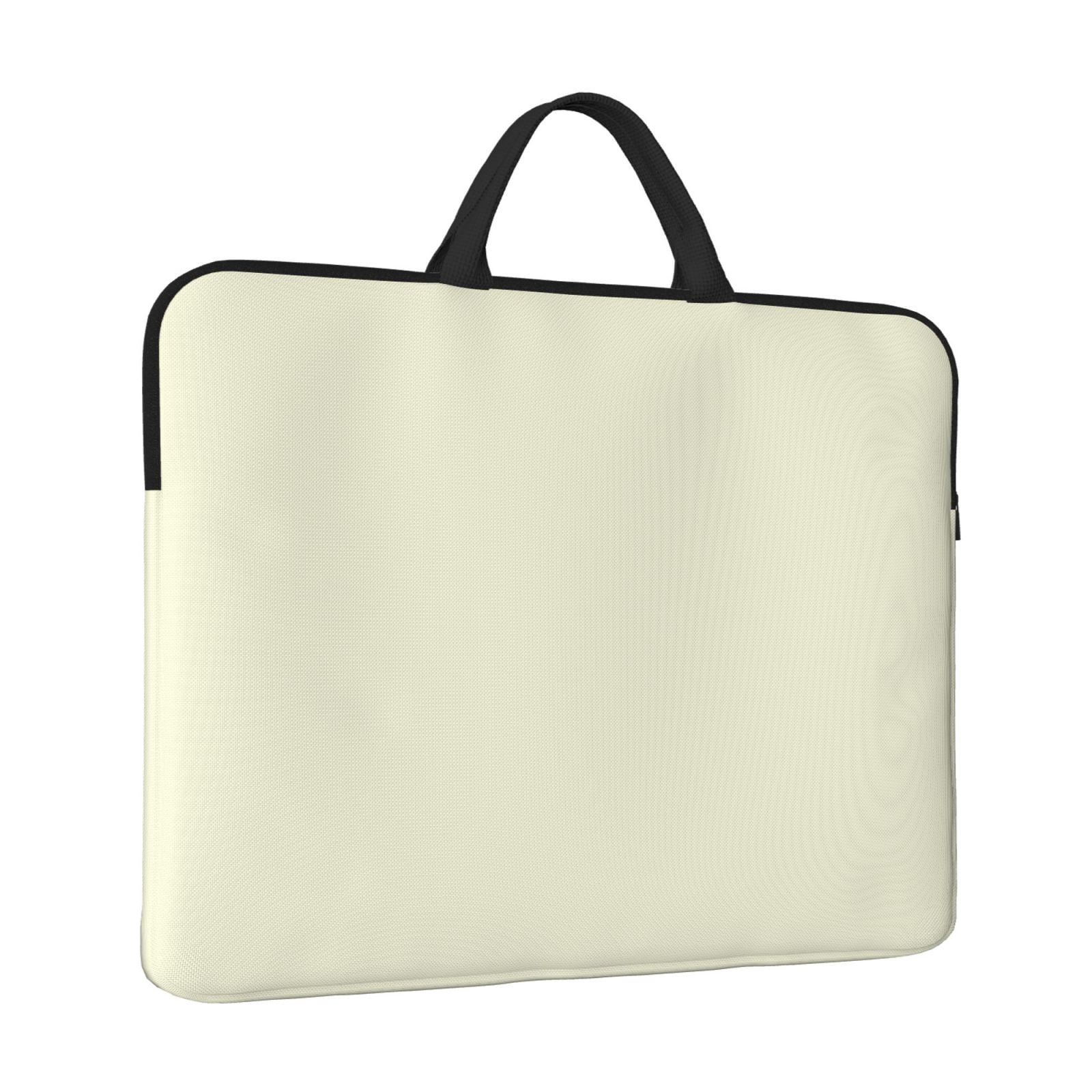 Laptop Sleeve Bag For Women Men 14inch Waterproof Durable Protective Computer Carrying Cover Handle Laptop Case Bag Beige