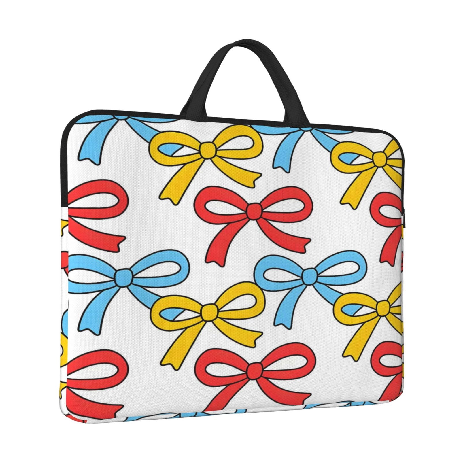 Laptop Sleeve Bag For Women Men 14inch Waterproof Durable Protective Computer Carrying Cover Handle Laptop Case Bag Blue Red Yellow Thin Bows