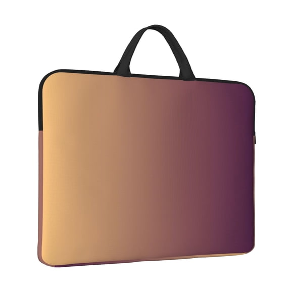 Laptop Sleeve Bag For Women Men 14inch Waterproof Durable Protective Computer Carrying Cover Handle Laptop Case Bag Brown Gradient
