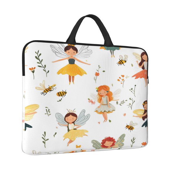 Laptop Sleeve Bag For Women Men 14inch Waterproof Durable Protective Computer Carrying Cover Handle Laptop Case Bag Cartoon Sweet Fairy