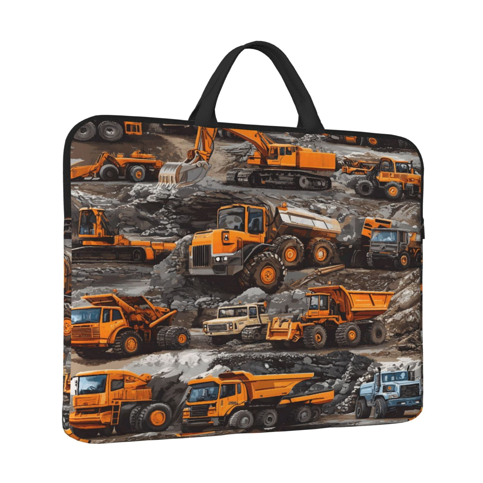 Laptop Sleeve Bag For Women Men 14inch Waterproof Durable Protective Computer Carrying Cover Handle Laptop Case Bag Engineering Vehicle