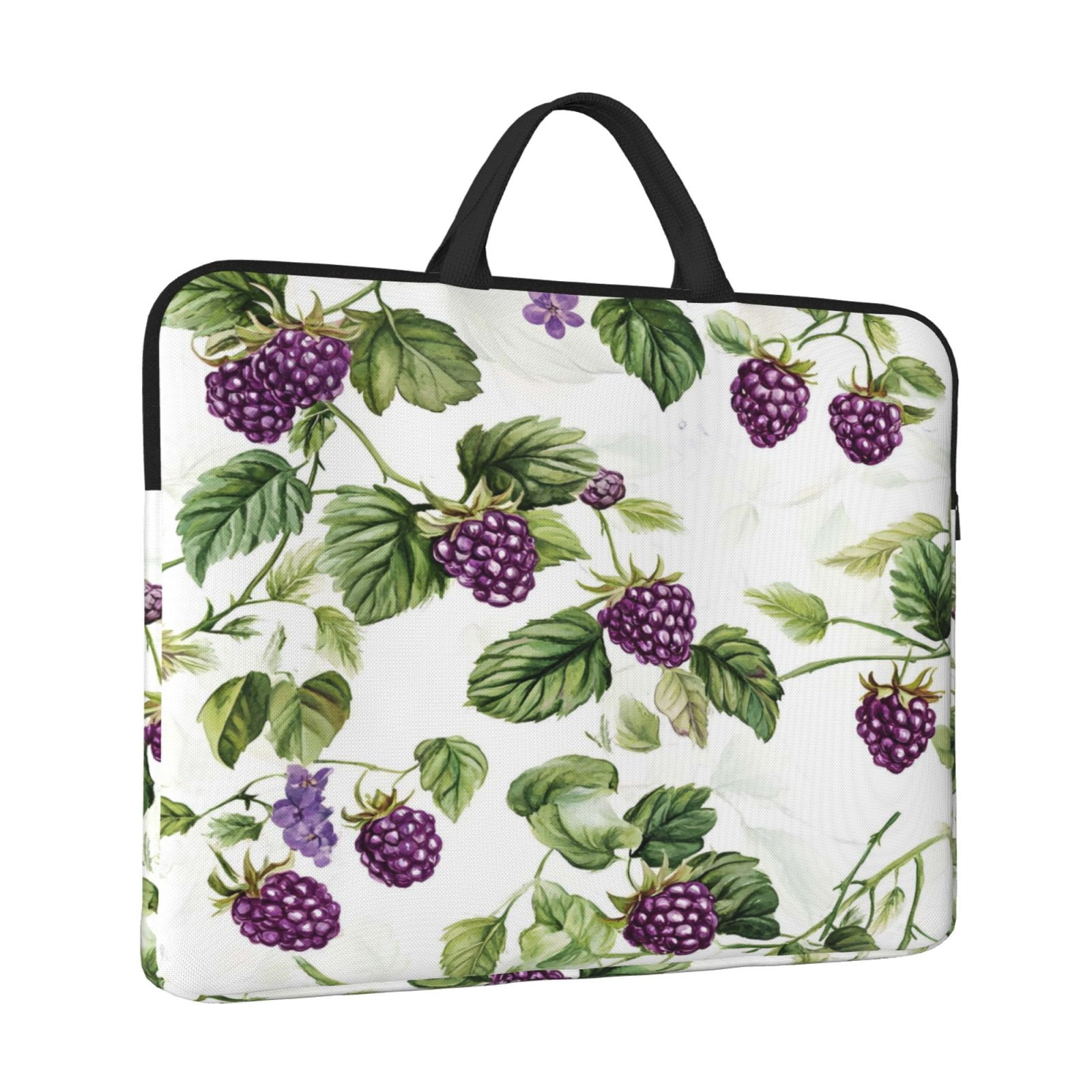 Laptop Sleeve Bag For Women Men 14inch Waterproof Durable Protective Computer Carrying Cover Handle Laptop Case Bag Fresh Dewberry Fruit
