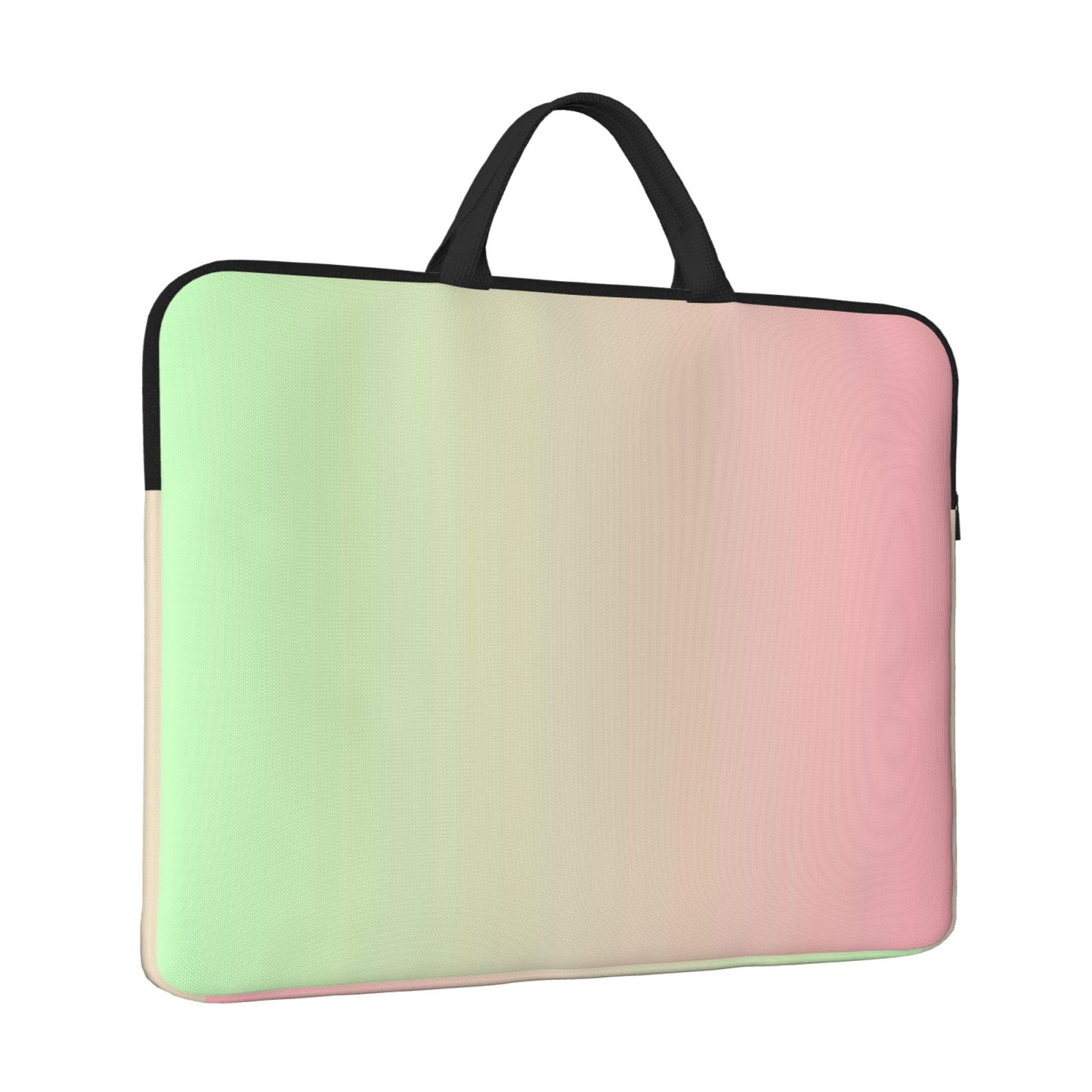 Laptop Sleeve Bag For Women Men 14inch Waterproof Durable Protective Computer Carrying Cover Handle Laptop Case Bag Green Gradient