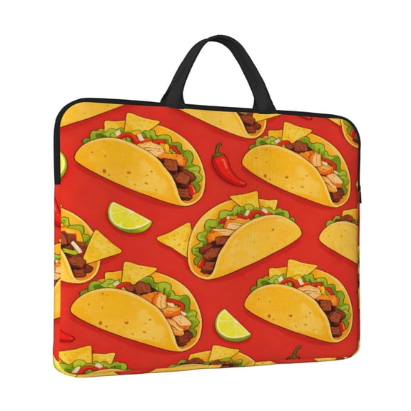 Laptop Sleeve Bag For Women Men 14inch Waterproof Durable Protective Computer Carrying Cover Handle Laptop Case Bag Mexico'S Cinco De Mayo Taco (7)